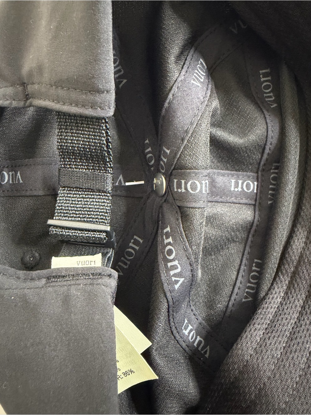 Vuori Black Baseball Cap with Subtle Logo - Picture 6 of 8